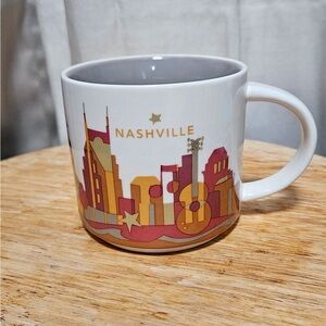 Starbucks Nashville Mug - White and Gold You are here Collection. 2014